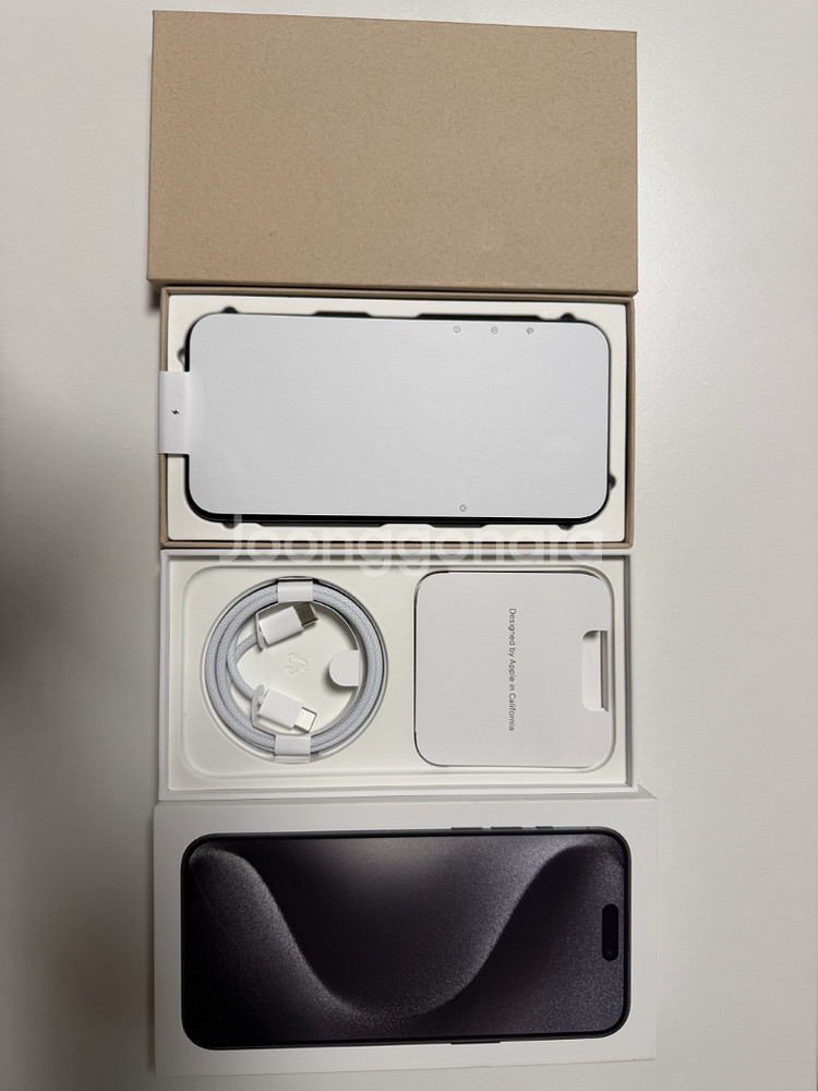 아이폰15프로맥스 256 블랙 리퍼미사용 풀박스--0