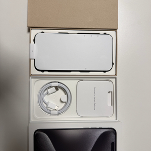 아이폰15프로맥스 256 블랙 리퍼미사용 풀박스