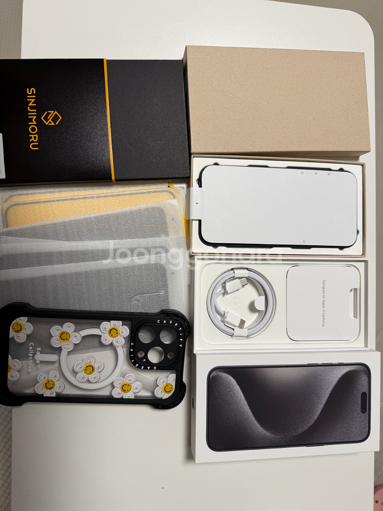 아이폰15프로맥스 256 블랙 리퍼미사용 풀박스--1