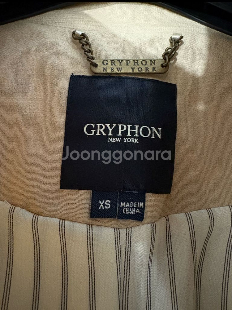 Gryphon 그리폰 뉴욕 트렌치 자켓 55 새제품--6