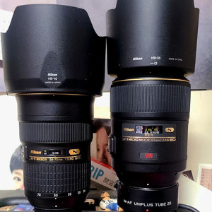 니콘 24 70 n 니콘 105 vr 렌즈