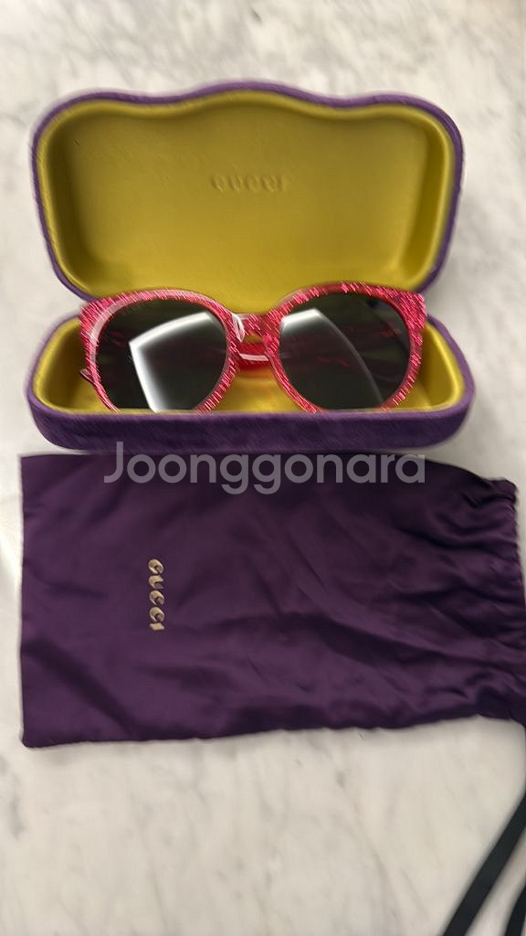 구찌 GG 로고 선글라스--0