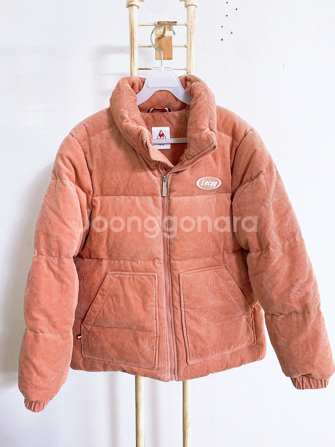 (XS~S)르꼬끄여자오리털골덴코듀로이오버핏패딩점퍼--0