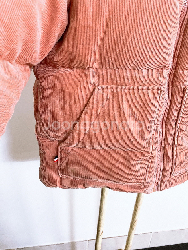 (XS~S)르꼬끄여자오리털골덴코듀로이오버핏패딩점퍼--2