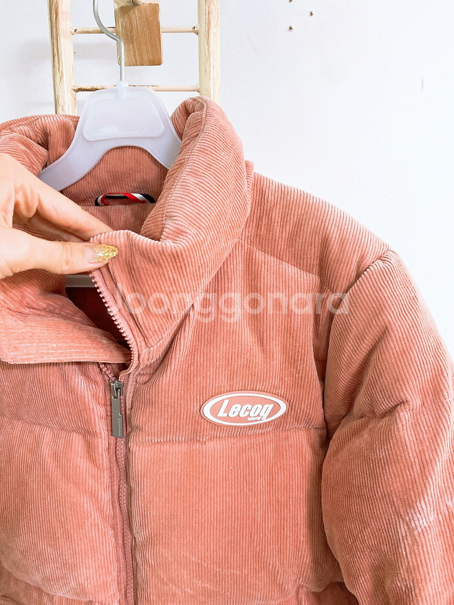 (XS~S)르꼬끄여자오리털골덴코듀로이오버핏패딩점퍼--1