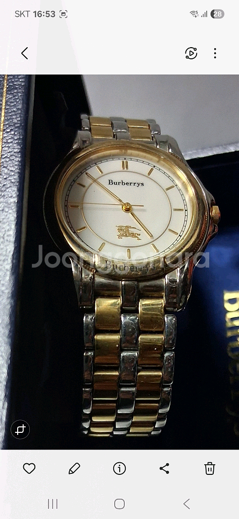 버버리BURBERRYS JAPAN 남녀공용 콤비32mm쿼츠시계--1