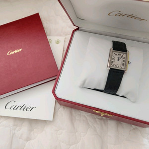 [판매] 까르띠에 탱크 솔로 스몰 악어가죽 디버클