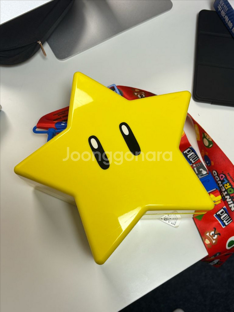 슈퍼 마리오 별 스타 팝콘통--1