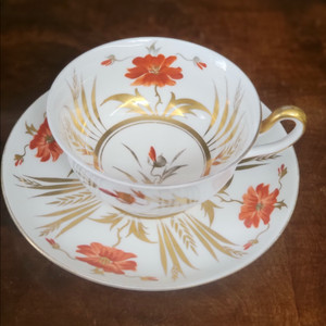 엔틱 영국 로얄첼시 찻잔 & 소서 커피잔