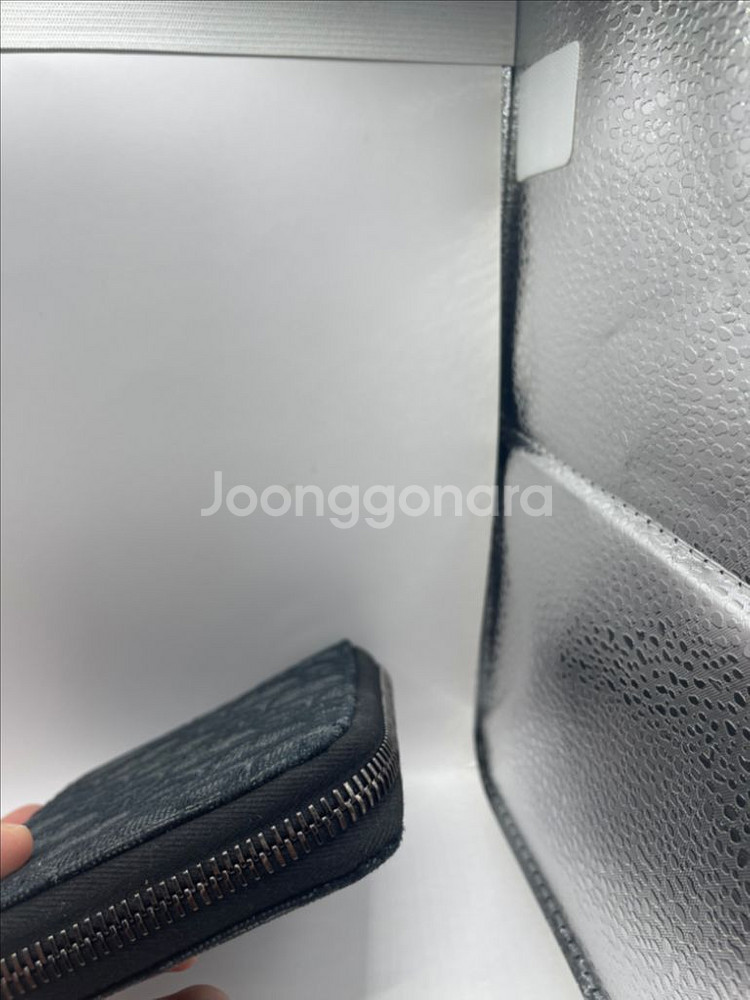 [OS] 디올 오블리크 자카드 지퍼 반지갑--6