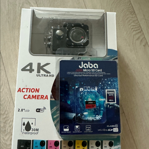 Jaba 4K 액션 카메라 + Micro SD 카드