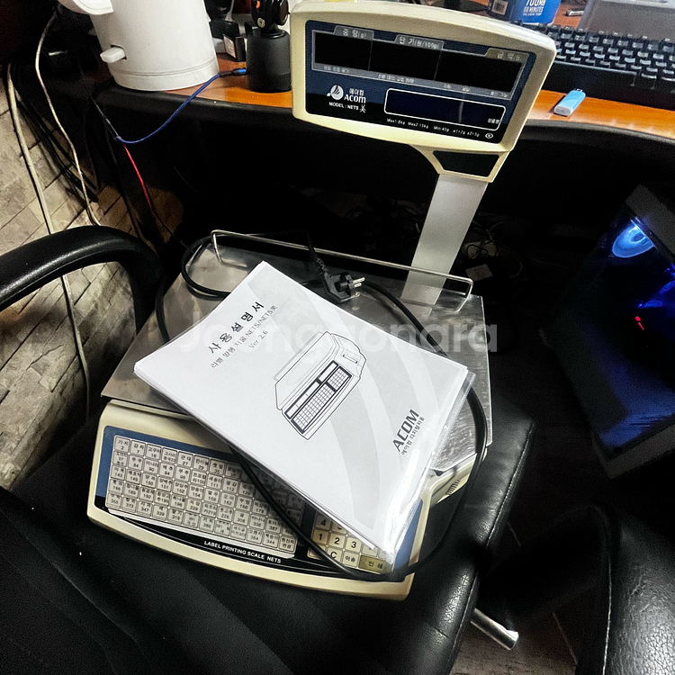 라벨저울 프린트저울 원산지이력전자저울 ACOM(NETS 미-15)--8