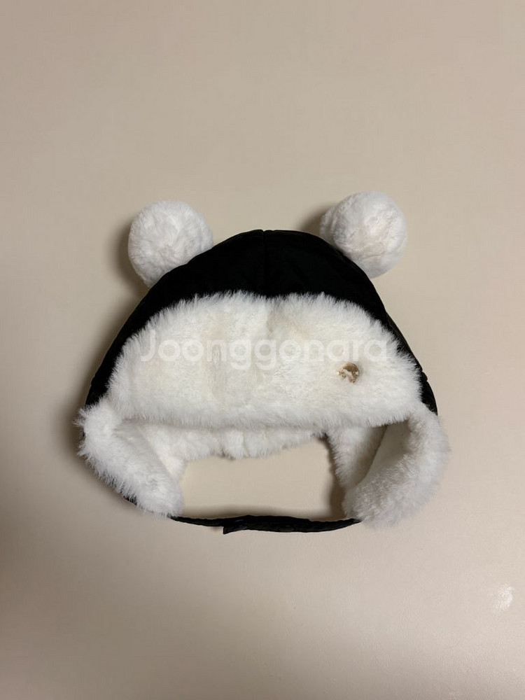 에뜨와 아기패딩털모자 블랙 상태최상--0