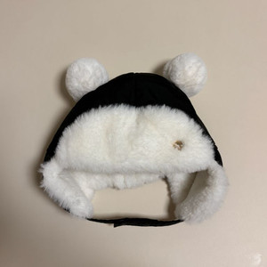 에뜨와 아기패딩털모자 블랙 상태최상