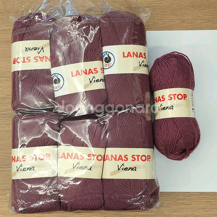 (세하선) 비에나 자주색 뜨개실 털실 울50% 울혼방 아크릴 스웨터 목도리 가디건--0