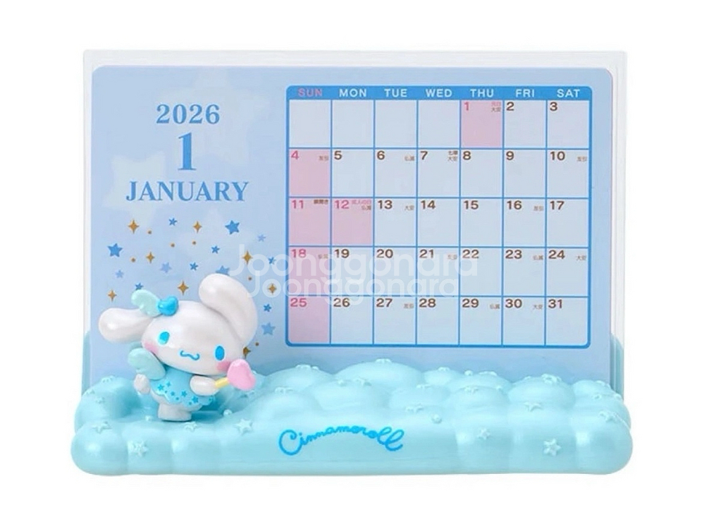 산리오 시나모롤 엔젤 피규어 달력--0