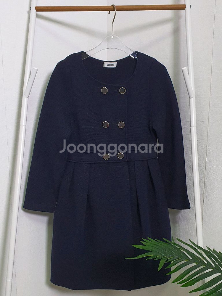 모스키노 원피스형 더블 울코트--1