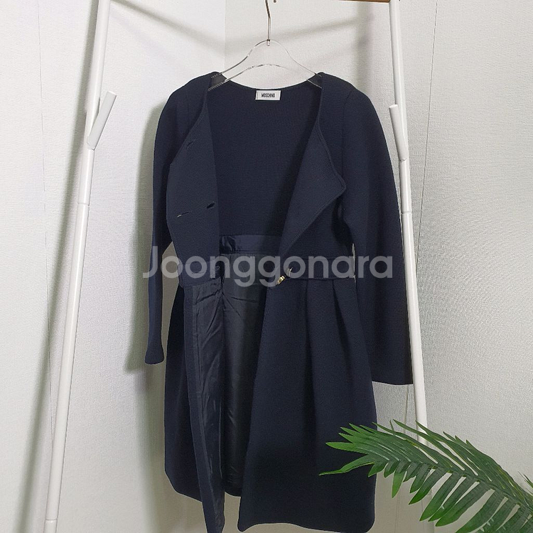 모스키노 원피스형 더블 울코트--8