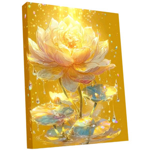 금빛연꽃 보석십자수 주문제작해드려요