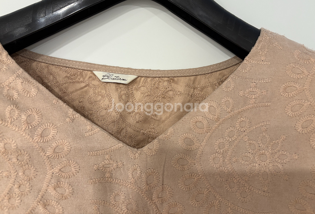 일본 편집샵 자수 블라우스 셔츠 55-66--3