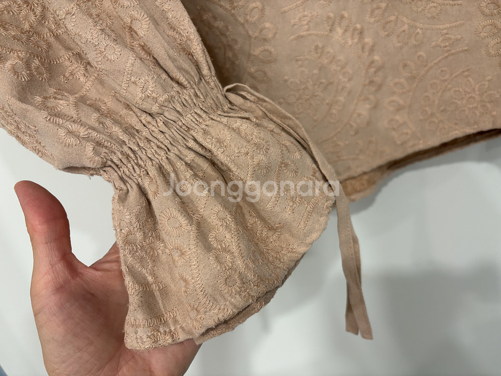 일본 편집샵 자수 블라우스 셔츠 55-66--2