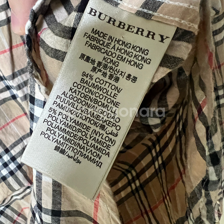 버버리 브릿 노바체크 셔츠 L--6