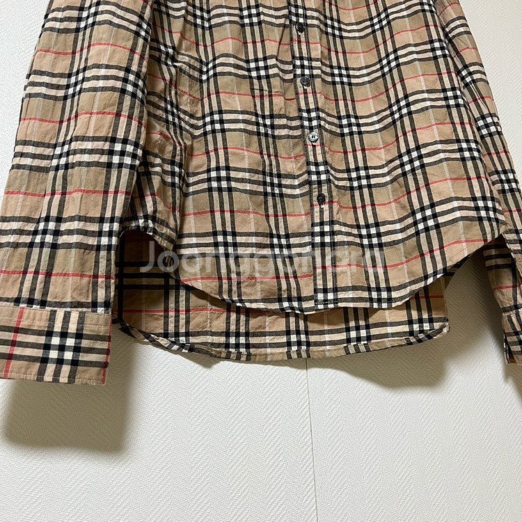 버버리 브릿 노바체크 셔츠 L--4