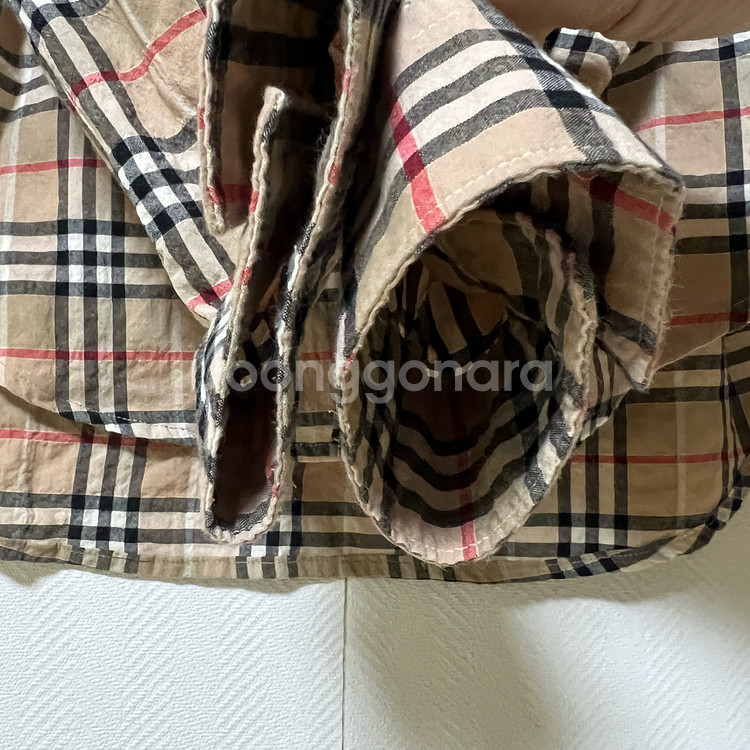 버버리 브릿 노바체크 셔츠 L--5