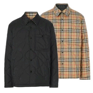 버버리 체크 패딩 셔츠