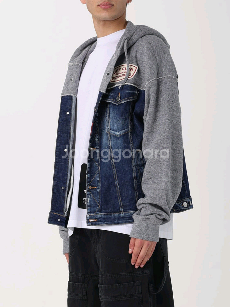 디스퀘어드 데님후드 자켓--9