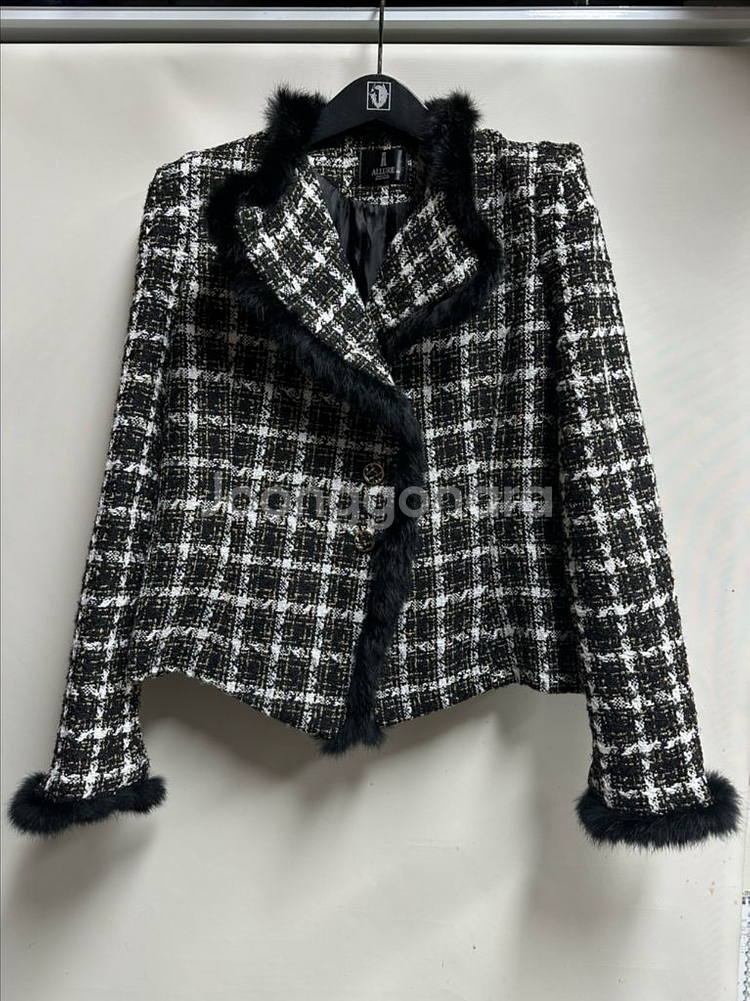 여성 트위드 자켓 M--0