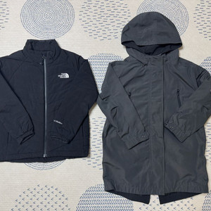 노스페이스 키즈 브이모션 경량패딩(130사이즈) 스테프 바람막이