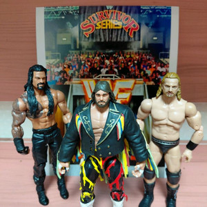 WWE AEW 레진 피규어 3종 세트