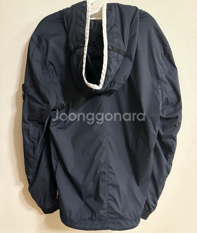 스톤아일랜드 스킨 터치 나일론 tc 가먼트 다이드 후드 블루종 네이비 블루--2