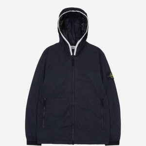 스톤아일랜드 스킨 터치 나일론 tc 가먼트 다이드 후드 블루종 네이비 블루