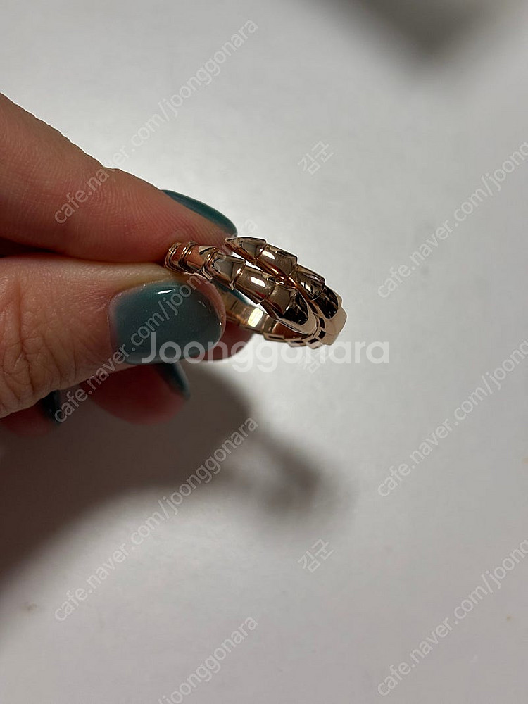 [신품급풀세트] 불가리 세르펜티 바이퍼링 로즈골드 XL--0