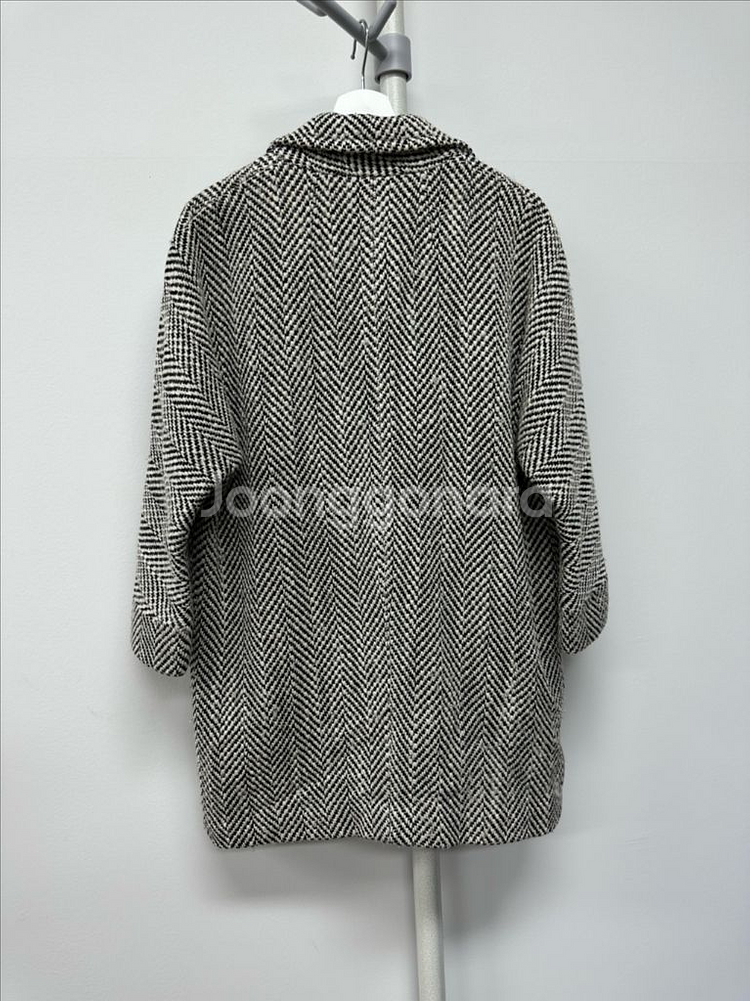 폴스미스 정품 원버튼 헤링본 코트--5