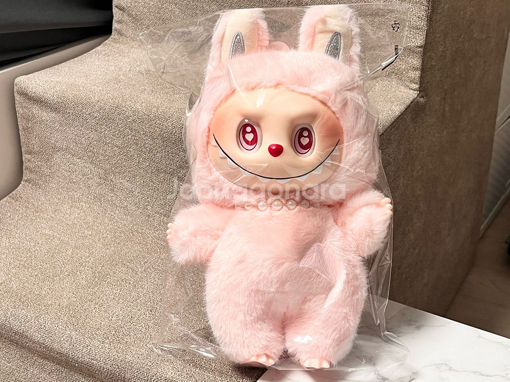 핑크색 라부부 중형 인형--0