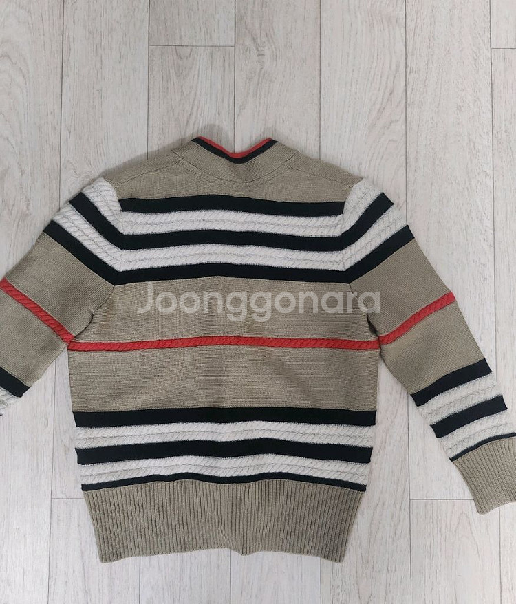 백화점.정품) 버버리키즈4y 가디건(울,캐시미어)--3