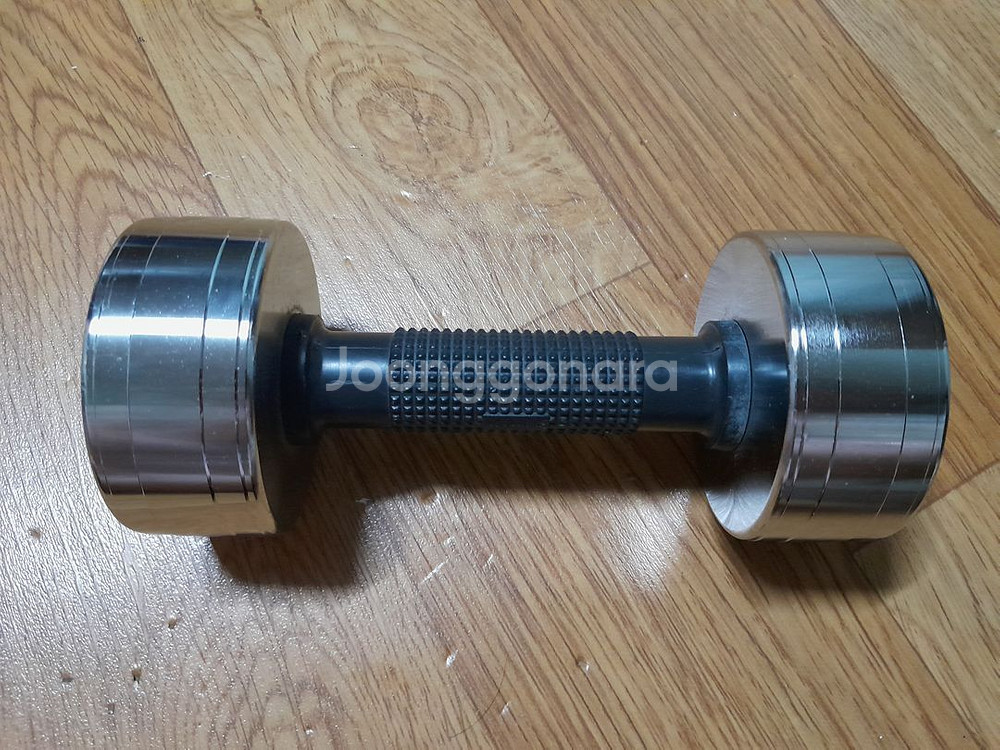 아령 3KG 1개 크롬 도금 덤벨--2