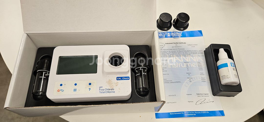 HI 97710 - pH&잔류 염소&총 염소 이온 분석용 비색계--0