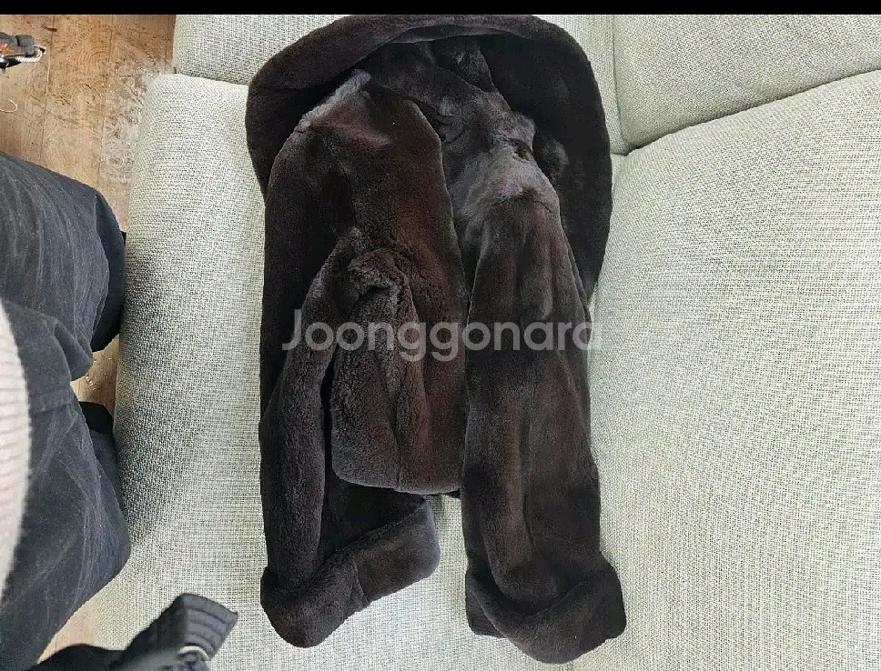 에르메스 여성코트 새제품느낌 밍크(교환가능)--2