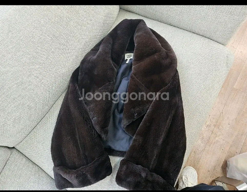 에르메스 여성코트 새제품느낌 밍크(교환가능)--1