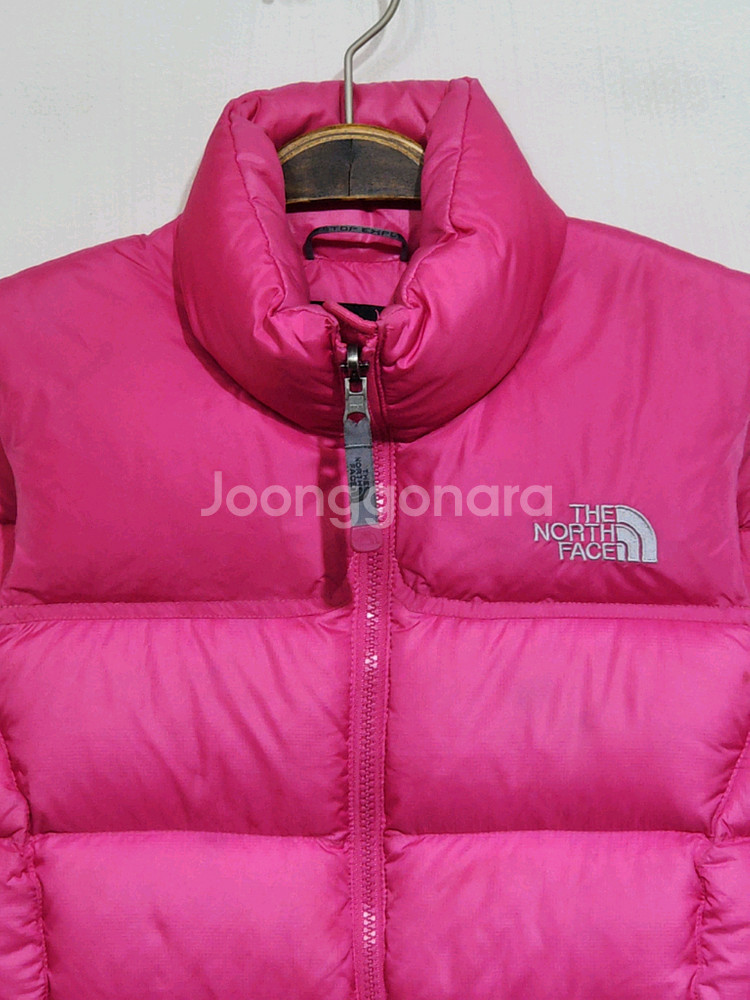 (S) 노스페이스 눕시 패딩조끼 핑크 700 거위털 구스다운 베스트--1