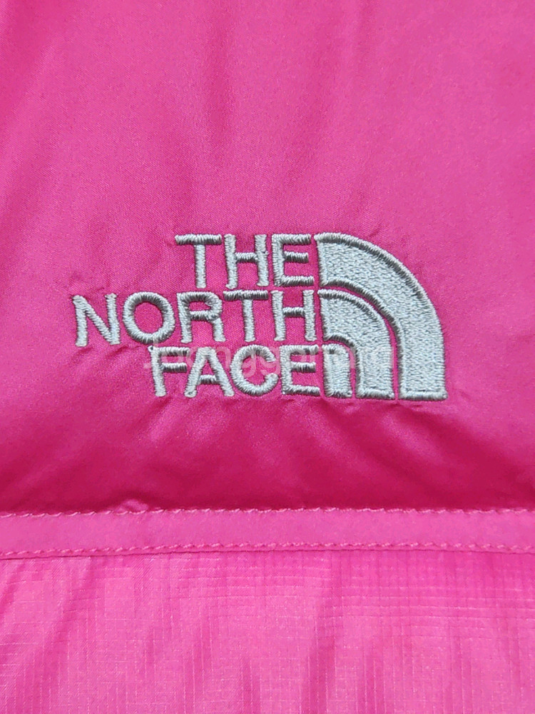 (S) 노스페이스 눕시 패딩조끼 핑크 700 거위털 구스다운 베스트--3