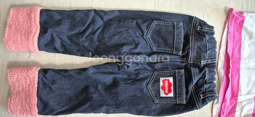 베베드피노 체리 맨투맨 + 베베드피노 엘리 청바지 110--2