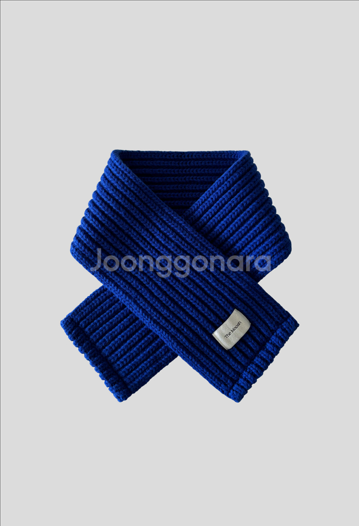 구해요) 더무아 classic wool-cash muffler(blue)--1