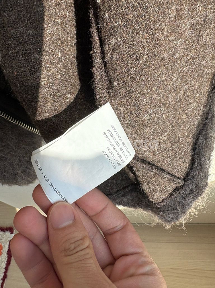 아워레가시 모헤어 후드 자켓 50사이즈--1