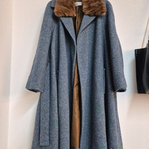 SJ SJ 케이프 스타일 롱 코트 모100