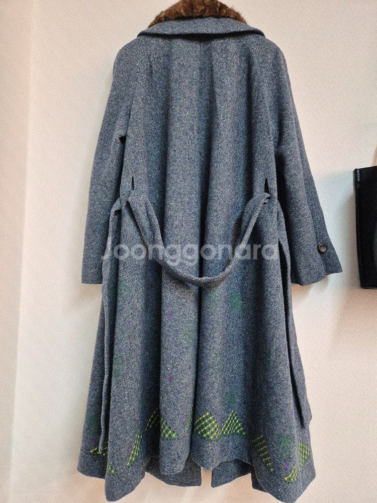 SJ SJ 케이프 스타일 롱 코트 모100--13